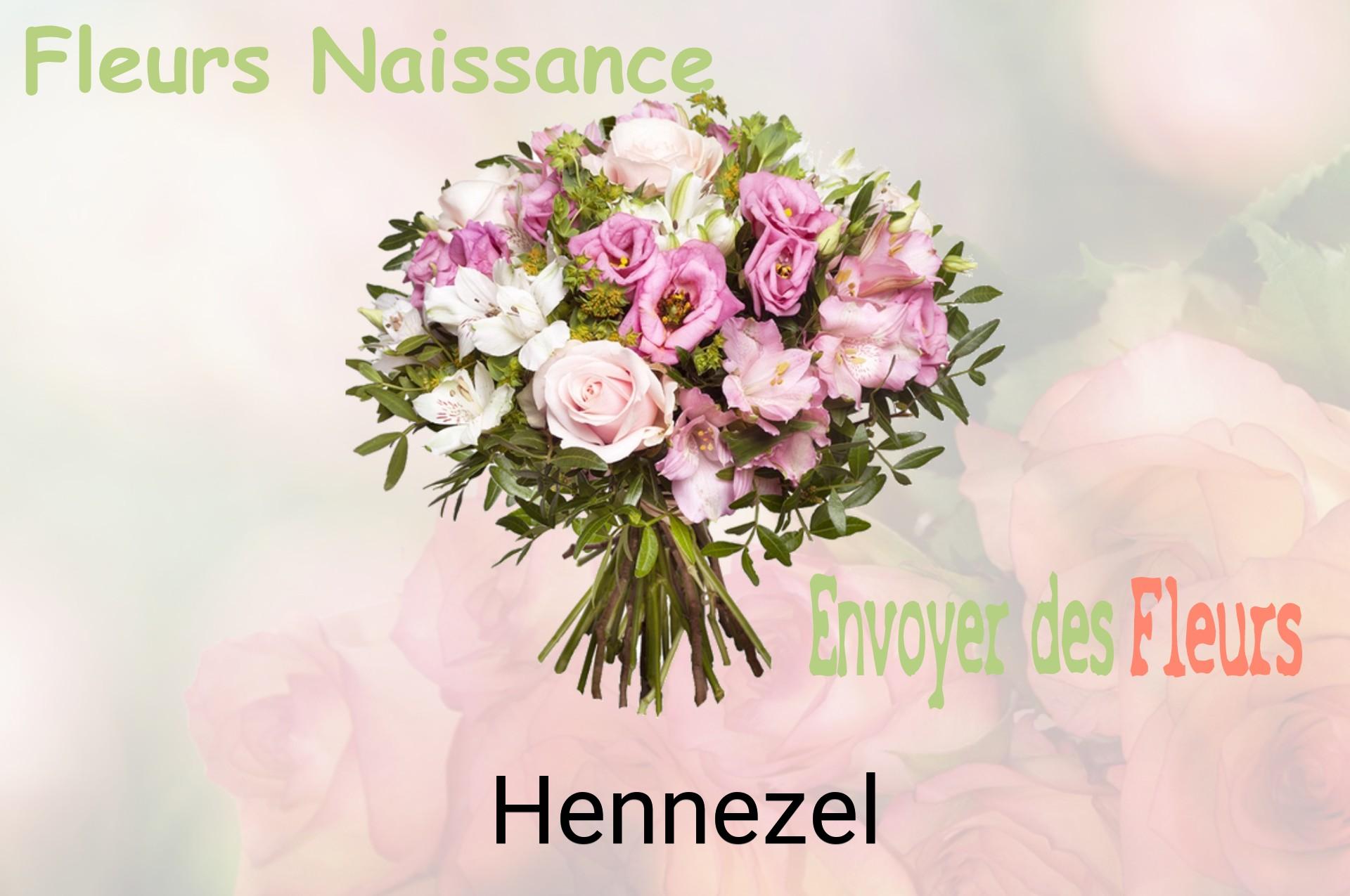 Bouquet de fleurs de naissance livré à Hennezel